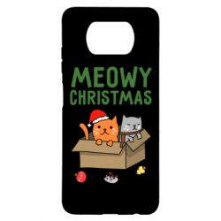 Чохол для Xiaomi Poco X3 Meowy Christmas - PrintSalon