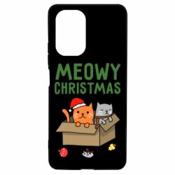 Чохол для Xiaomi Poco F3/K40 Meowy Christmas - PrintSalon