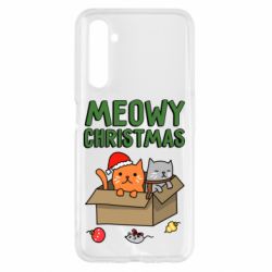 Чохол для Realme 6 Meowy Christmas - PrintSalon