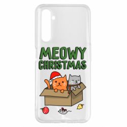 Чохол для Realme 6 Pro Meowy Christmas - PrintSalon