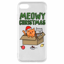 Чохол для iPhone SE 2022 Meowy Christmas - PrintSalon