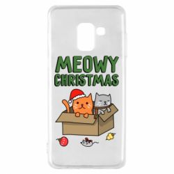 Чохол для Samsung A8 2018 Meowy Christmas - PrintSalon