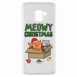 Чохол для Samsung A8+ 2018 Meowy Christmas - PrintSalon