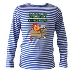 Тельняшка с длинным рукавом Meowy Christmas