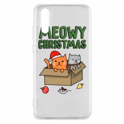 Чохол для Huawei P20 Meowy Christmas - PrintSalon