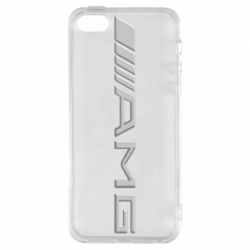 Чехол для iPhone5/5S/SE Mercedes-AMG (металлик) - PrintSalon