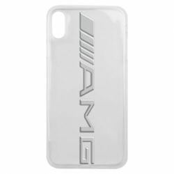 Чехол для iPhone Xs Max Mercedes-AMG (металлик) - PrintSalon