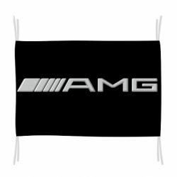 Флаг Mercedes-AMG (металлик) - PrintSalon