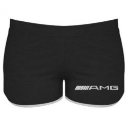 Женские шорты Mercedes-AMG (металлик) - PrintSalon