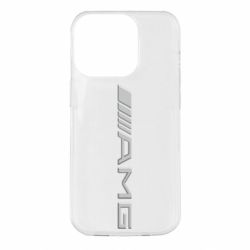 Чехол для iPhone 14 Pro Mercedes-AMG (металлик) - PrintSalon