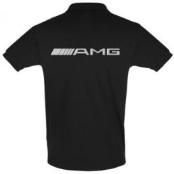 Мужское поло Mercedes-AMG (металлик) - PrintSalon
