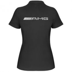 Женское поло Mercedes-AMG (металлик) - PrintSalon