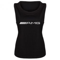 Женская майка Mercedes-AMG (металлик) - PrintSalon