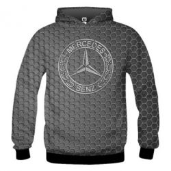 Мужское 3D худи Mercedes Benz - PrintSalon