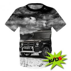 Детская 3D футболка Mercedes Benz brabus