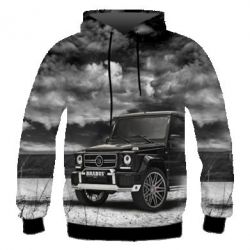 Мужское 3D худи Mercedes Benz brabus - PrintSalon