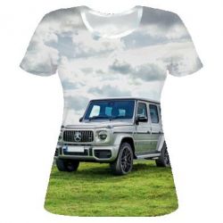 Женская футболка 3D Mercedes-Benz G-Class AMG 2018