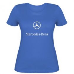Женская футболка Mercedes Benz logo - PrintSalon