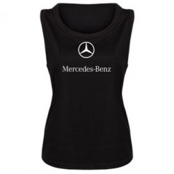 Женская майка Mercedes Benz logo - PrintSalon