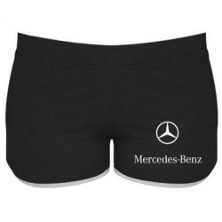 Женские шорты Mercedes Benz logo - PrintSalon