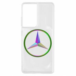 Чехол для Samsung S21 Ultra Mercedes Logo Art - PrintSalon