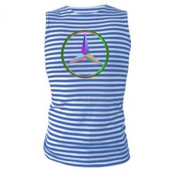 Майка-тельняшка Mercedes Logo Art - PrintSalon