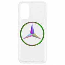Чехол для Oppo Reno 4 Mercedes Logo Art - PrintSalon