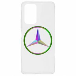 Чехол для Xiaomi Redmi Note 10 Pro Mercedes Logo Art - PrintSalon