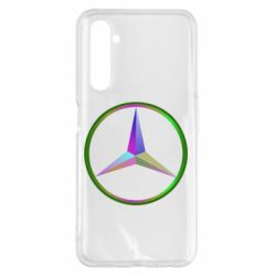 Чехол для Realme 6 Pro Mercedes Logo Art - PrintSalon