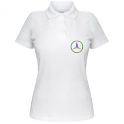 Женское поло Mercedes Logo Art - PrintSalon
