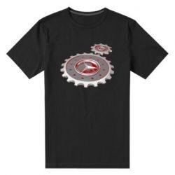 Мужская футболка премиум Mercedes logo механизм - PrintSalon