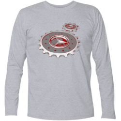 Футболка с длинным рукавом Mercedes logo механизм - PrintSalon