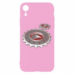 Чехол для iPhone XR Mercedes logo механизм - PrintSalon