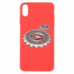 Чехол для iPhone Xs Max Mercedes logo механизм - PrintSalon