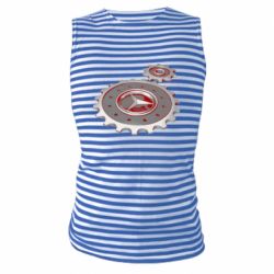 Майка-тельняшка Mercedes logo механизм - PrintSalon