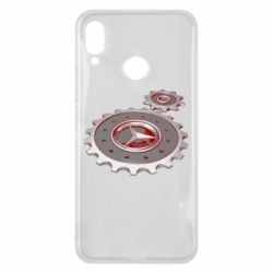 Чехол для Huawei P Smart Plus 2018 Mercedes logo механизм - PrintSalon