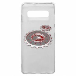 Чехол для Samsung S10+ Mercedes logo механизм - PrintSalon