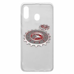 Чехол для Samsung A20 Mercedes logo механизм - PrintSalon