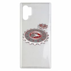 Чехол для Samsung Note 10 Plus Mercedes logo механизм - PrintSalon