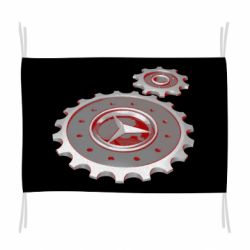 Флаг Mercedes logo механизм - PrintSalon