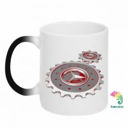Чашка-хамелеон Mercedes logo механизм - PrintSalon