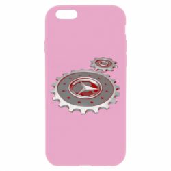 Чехол для iPhone 6/6S Mercedes logo механизм - PrintSalon