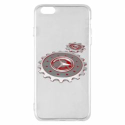Чехол для iPhone 6 Plus/6S Plus Mercedes logo механизм - PrintSalon