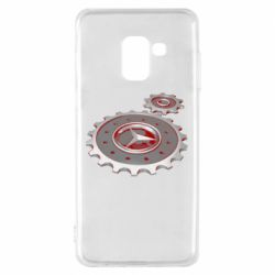 Чехол для Samsung A8 2018 Mercedes logo механизм - PrintSalon