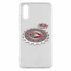 Чехол для Huawei P20 Mercedes logo механизм - PrintSalon