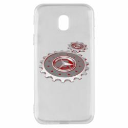 Чехол для Samsung J3 2017 Mercedes logo механизм - PrintSalon