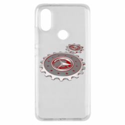 Чехол для Xiaomi Mi A2 Mercedes logo механизм - PrintSalon