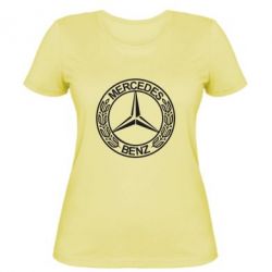 Женская футболка Mercedes Logo - PrintSalon