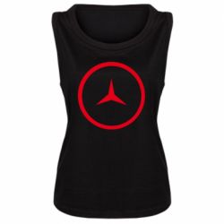 Женская майка Mercedes new logo - PrintSalon