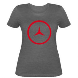 Женская футболка Mercedes new logo - PrintSalon